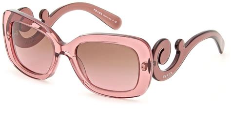 prada pink transparent glasses|prada crystal pink glasses.